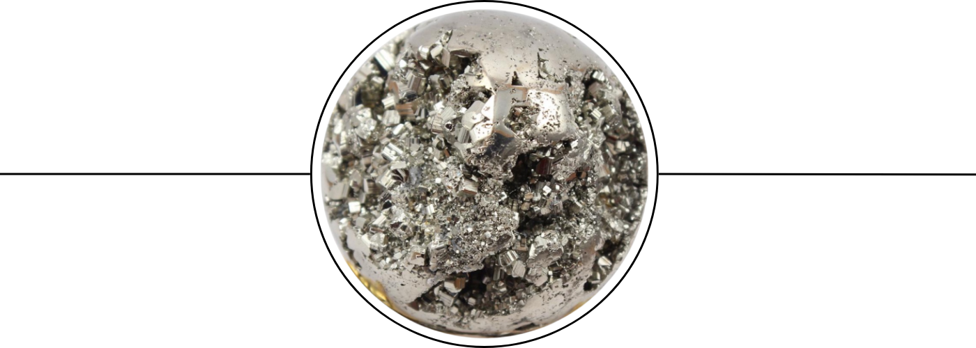 Pyrite bracelet, necklace, and crystal jewelry set for strength, protection, and abundance