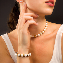 Women's Irregular Pearl Choker – Feminine Energy & Inner Wisdom in Gold