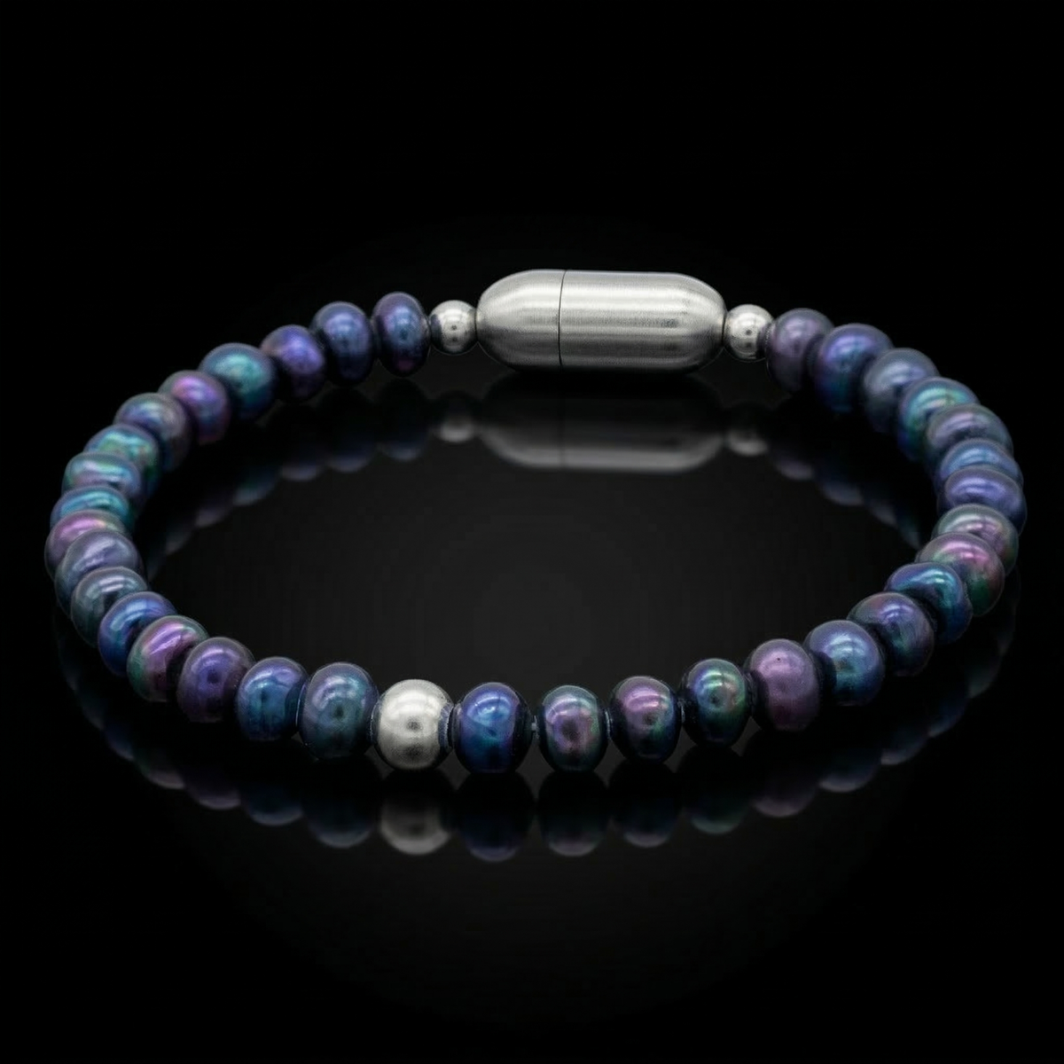 Women’s Black Pearl Bracelet – Confidence, Inner Power & Emotional Balance