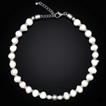 Women's Irregular Pearl Choker – Emotional Balance & Grace in Silver
