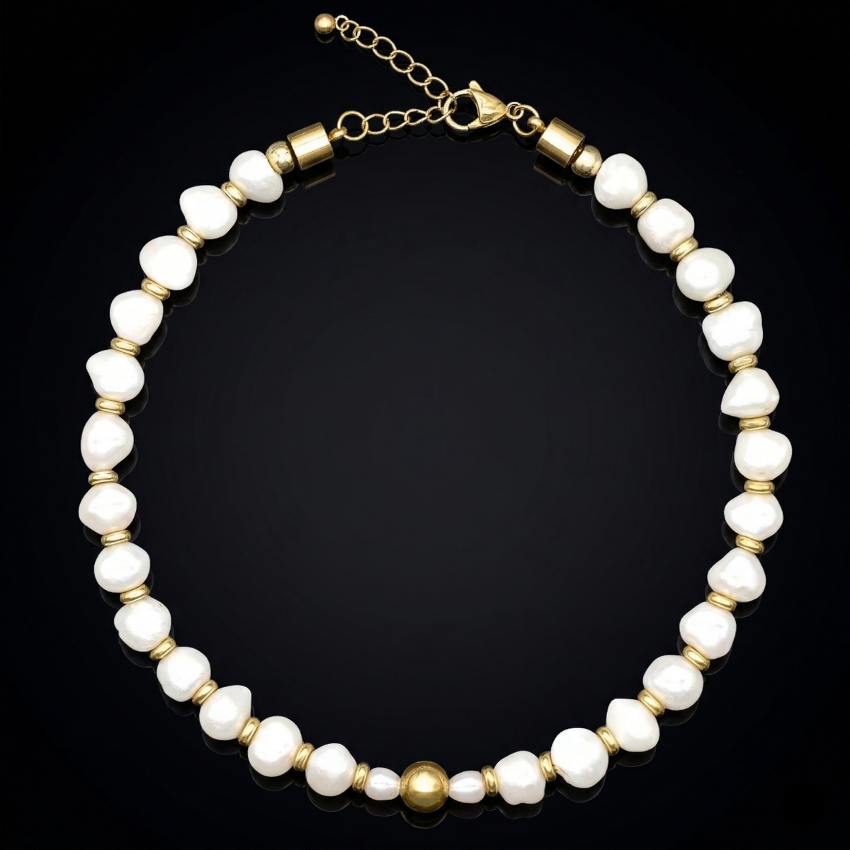 Women's Irregular Pearl Choker – Feminine Energy & Inner Wisdom in Gold