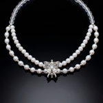 Women's Pearl & Clear Quartz Butterfly CZ Charm Necklace – Inner Balance, Focus & Feminine Power