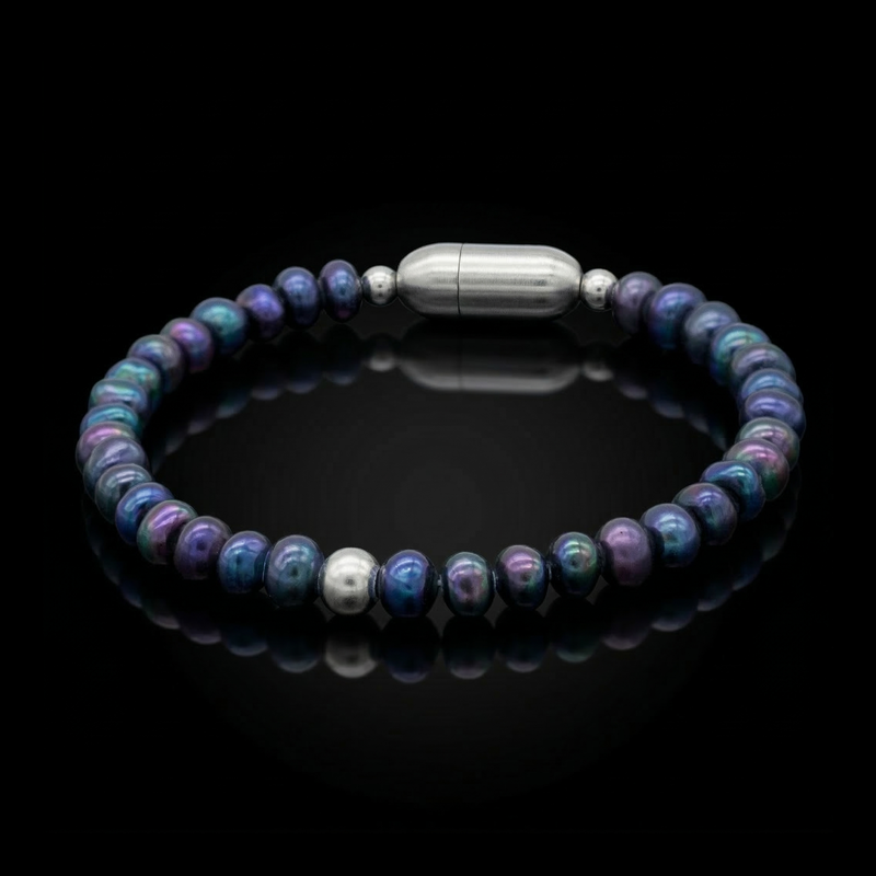 Women’s Black Pearl Bracelet – Confidence, Inner Power & Emotional Balance