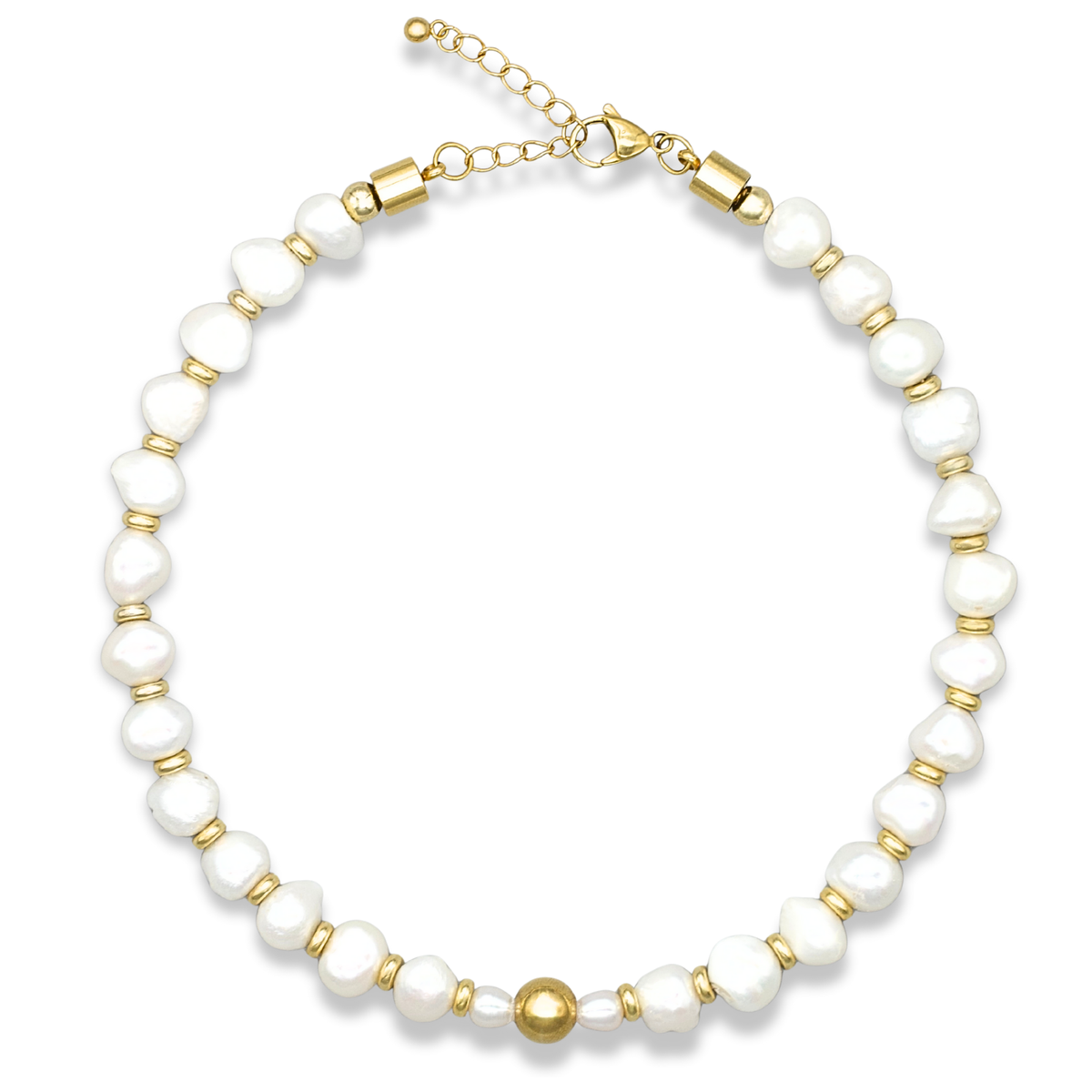 Women's Irregular Pearl Choker – Feminine Energy & Inner Wisdom in Gold