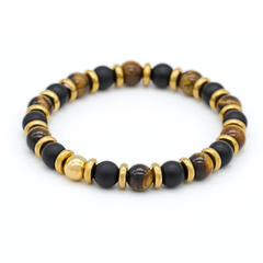 Elegant men’s gemstone bracelet for focus and leadership