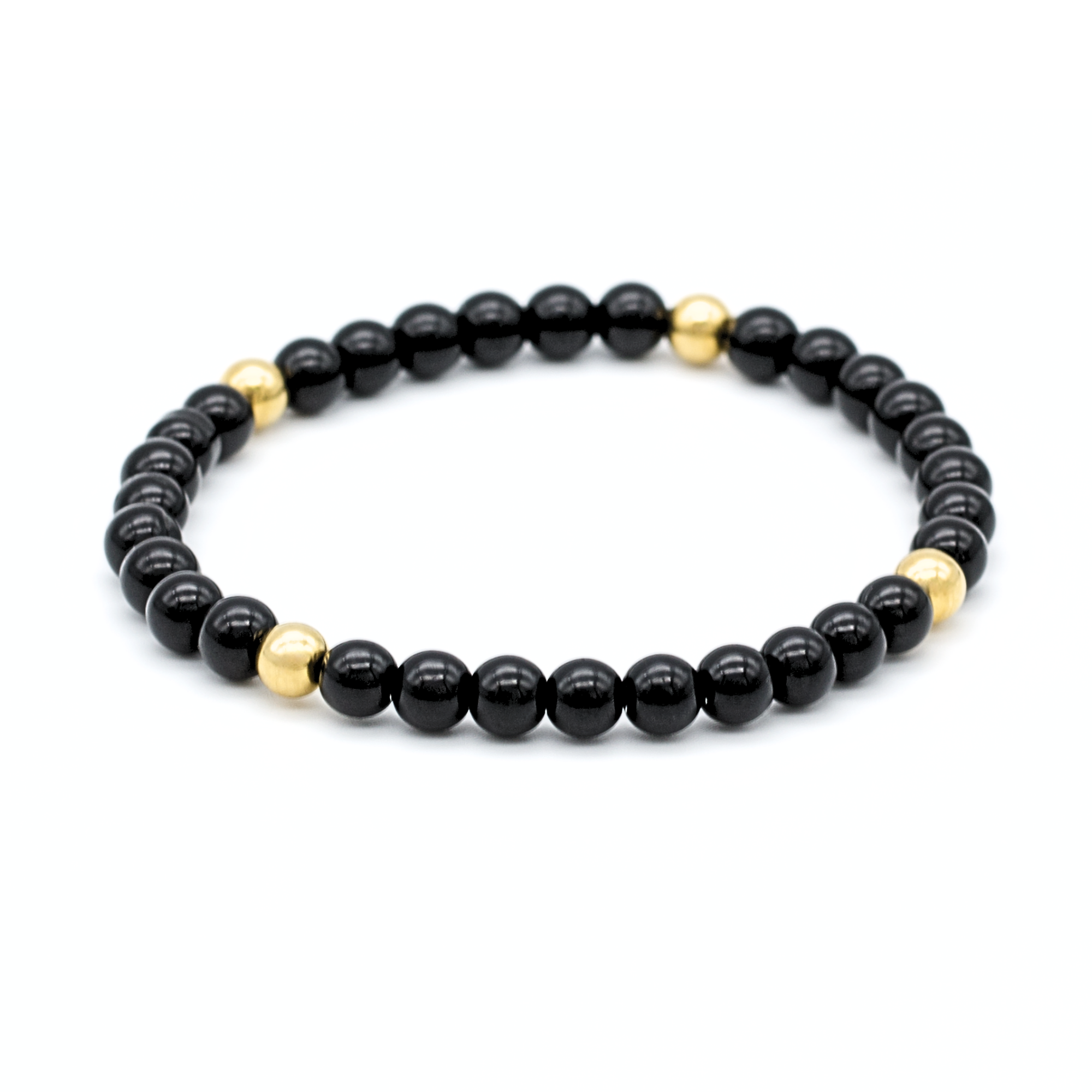 Elegant minimalist onyx bracelet for men by ålfabeads